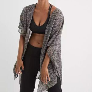Aerie Chiffon Leopard Cape // One Size fits most // New without tags // leopard